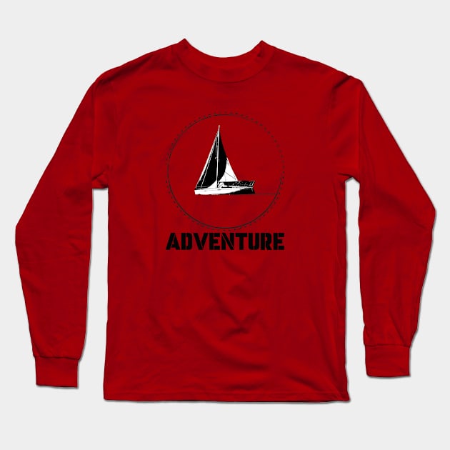 sailboat Long Sleeve T-Shirt by EmreDesign